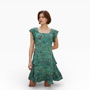 B•O•G Collective Lottie & Holly Mini Dress Floral Tiered Tie-Back